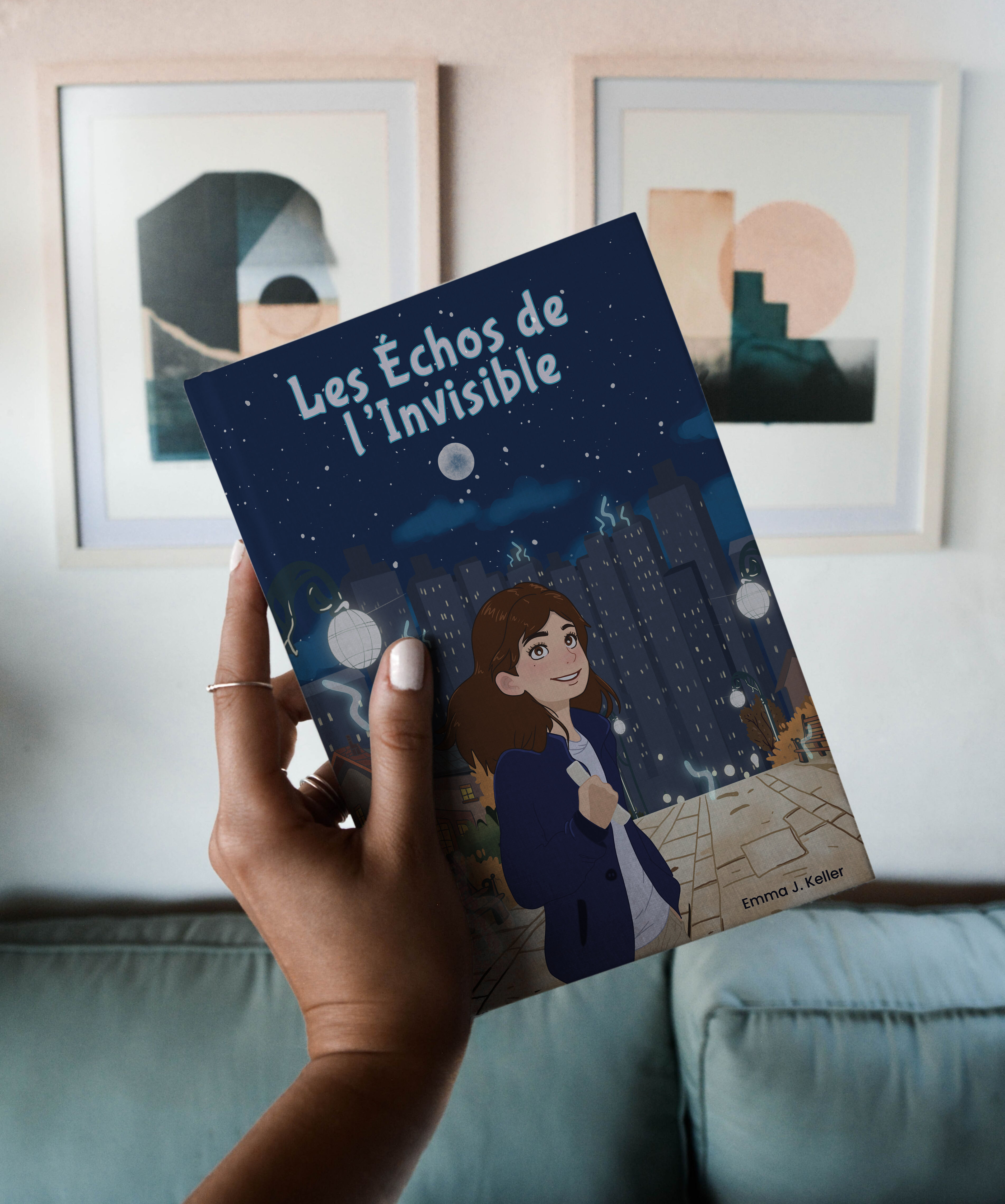 Mockup Couverture du livre "Les Échos de l'Invisible"